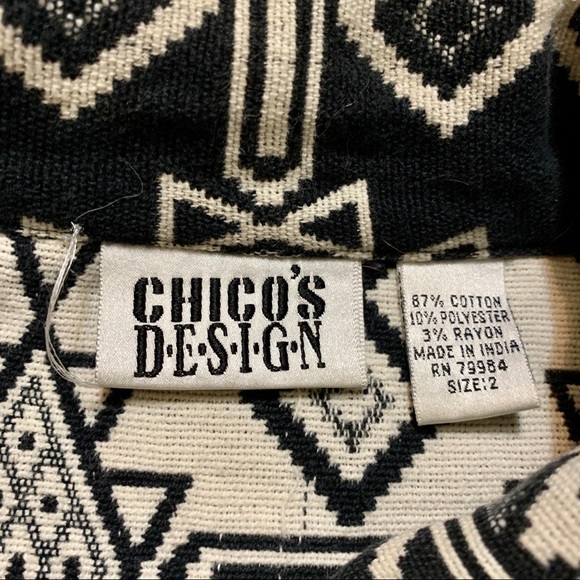 Vintage 80s Chico's Aztec Tribal Button Up Jacket - Picture 10 of 10